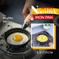🍳 50% DE RÉDUCTION! 🔥 Mini poêle fonte – Antiadhésive, manche bois & durable – Idéale pour œufs & snacks ✨