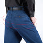 👖 60% DE RÉDUCTION ! 🎅 Jeans Taille Haute à Coupe Droite pour Homme – Confort Toute la Journée, Style Intemporel & Polyvalent ✨