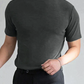 👕 50% de Réduction! 🔝 T-shirt Slim Fit à Col Montant pour Homme – Ajusté, Confortable & Style Moderne 🎁