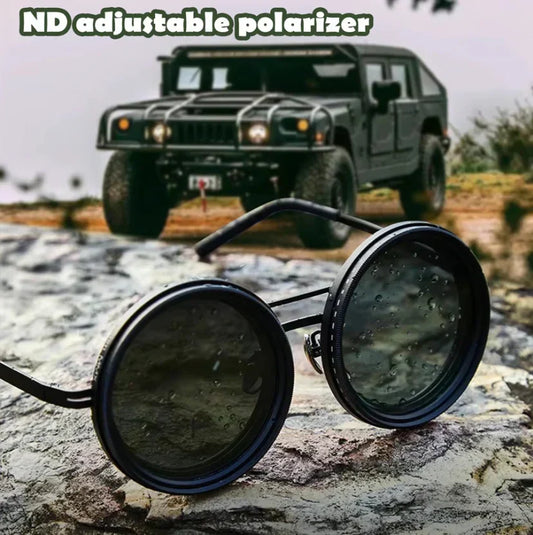🕶️🔥Achetez-en 1, obtenez-en 1 gratuit🔥Lunettes de soleil rondes polarisées à teinte ajustable – Style & protection en un seul geste!