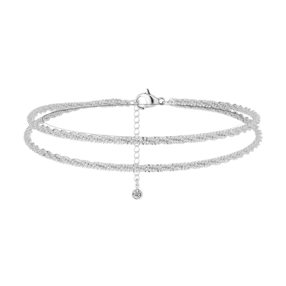 💜DERNIER JOUR -50% de réduction💜Délicat bracelet de cheville étanche en couches