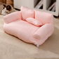 🐶 50% DE RÉDUCTION ❄️ Lit canapé rafraîchissant en soie glacée pour chiens – Respirant & lavable – Surface anti-chaleur, antidérapant & confortable – idéal pour l’été ou les sols chauds 🛋️