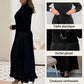 👗 60% DE RÉDUCTION ! ✨ Robe Plissée à Col Rond pour Femmes - Coupe Élégante et Tissu Fluide pour Bureau ou Soirée, Confortable et Stylée 💃📦