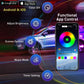 🚗 50% DE RÉDUCTION! 💡 Bandes lumineuses LED RGB flexibles & étanches (4 pièces) – Multicolores, faciles à installer & résistantes – Parfaites pour l'éclairage intérieur extérieur de votre voiture ✨