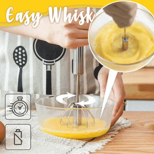 🥄 ACHETEZ 2, OBTENEZ 1 GRATUIT ! 🌟 Fouet semi-automatique en acier inoxydable – Mécanique, lames rotatives – Parfait pour sauces, pâtes ou crèmes – sans piles, facile à nettoyer 🍳✨