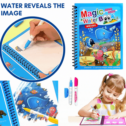 🌹Achetez 1, obtenez 1 gratuit🔥Promotion d'été 🎁✨️Livre magique sur l'eau📚️🎨🧠
