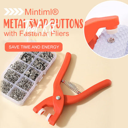 🔧 50% DE RÉDUCTION ! 🔥 Kit d'outils pour boutons-pression en métal avec pinces de fixation – Robuste, facile à utiliser & parfait pour la couture, la réparation et la création 🌸