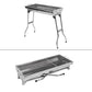 🔥 50% DE RÉDUCTION 🍖 Barbecue charbon pliable acier inox – Compact, portable & parfait pour le camping ou le jardin – Léger, stable & prêt à griller partout 🌲