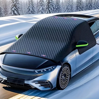 🚗 50% DE RÉDUCTION! ❄️ Housse pare-brise magnétique – Oxford, 6 aimants & anti-vol ✨