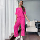 🌸 60% DE RÉDUCTION ! 👚 Ensemble Haut & Pantalon Décontracté pour Femme – Tissu Doux, Coupe Décontractée & Look Quotidien 👖