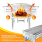 🔥 50% DE RÉDUCTION 🍖 Barbecue charbon pliable acier inox – Compact, portable & parfait pour le camping ou le jardin – Léger, stable & prêt à griller partout 🌲
