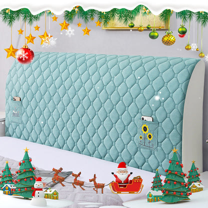 🛏️ 50% DE RÉDUCTION ! 🛋️ Housse Rembourrée en Velours pour Tête de Lit – Protection Douce, Antidérapante & Installation Facile avec Élastique ✨