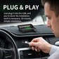 🚗 50% DE RÉDUCTION! 📊 Affichage Tête Haute GPS – Vitesse exacte, boussole & alerte survitesse – Plug & Play pour tous véhicules ✨