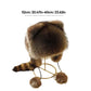 👨‍👧 60% DE RÉDUCTION MAINTENANT ! ✨ Chapeau en Peluche Parent-Enfant - Queue de Raton Laveur Amovible, Parfait pour Activités en Plein Air ❄️✨