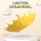 🛁 50% DE RÉDUCTION! 👶 Bonnet de Douche Imperméable Ajustable – PP + TPE, anti-eau yeux & oreilles – Couronne dessin animé – Jaune/Bleu/Rouge ✨