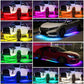 🚗 50% DE RÉDUCTION! 💡 Bandes lumineuses LED RGB flexibles & étanches (4 pièces) – Multicolores, faciles à installer & résistantes – Parfaites pour l'éclairage intérieur extérieur de votre voiture ✨