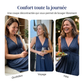 👗 50% DE RÉDUCTION 🎀 Robe sans manches à col en V et nœud sur le devant pour femme – Fluide, élégante & parfaite pour les journées chaudes, les brunchs ou les rendez-vous romantiques 🌺