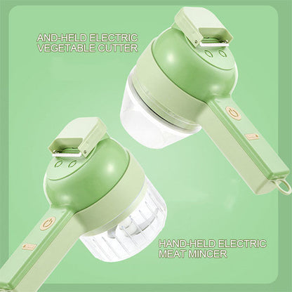 🔪 50% DE RÉDUCTION ! 💎 L’As du Cuisine Tout-en-Un – Hachoir, Éplucheur & Brosse 4-en-1 Sans Fil – Multifonction, Rapide & Indispensable 🍲