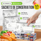 🥦 ACHETEZ 3 - RECEVEZ 2 GRATUITS ! ✨ Sacs de Conservation Aluminium Réutilisables - Garde les Aliments Frais Plus Longtemps, Écologiques et Lavables 🌱📦