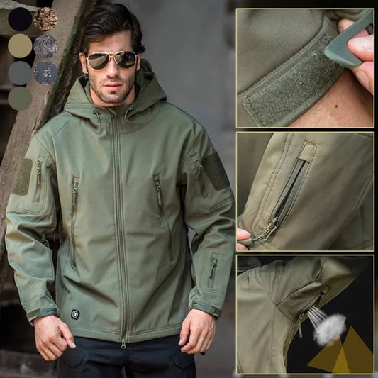 🧥 60% DE RÉDUCTION ! 🍂 Veste Imperméable & Coupe-Vent pour Hommes – Chaud pour Automne/Hiver, Respirant & Poche Cachée Zippée 🌧️
