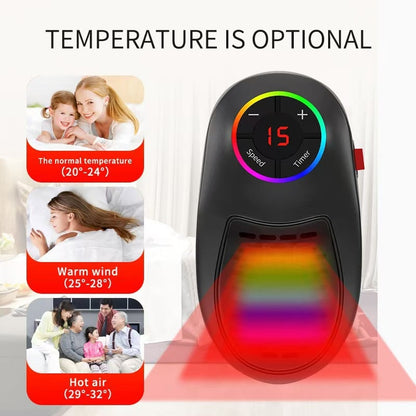 🌞 ACHETEZ 2 - ÉCONOMISEZ 6.99€ ! 🔥 Radiateur Électrique Réglable avec Télécommande - Chauffage Rapide 3 Modes, Économie d'Énergie et Sécurité Enfant 🔒📦