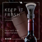🍷 50% DE RÉDUCTION! ⏳ Bouchon de Vin Rouge 2 en 1 – Pompe à Vide & Bouchon Réutilisable pour Garder le Vin Frais 🍇