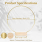 🌸 50% DE RÉDUCTION! ✨ Cercle décoratif doré – Support en bois & élégant ✨