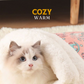🐱 50% DE RÉDUCTION! 🛏️ Nid douillet semi-fermé – Peluche chaude & lavable pour chats & chiens ✨