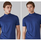 👕 50% de Réduction! 🔝 T-shirt Slim Fit à Col Montant pour Homme – Ajusté, Confortable & Style Moderne 🎁