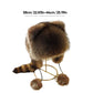 👨‍👧 60% DE RÉDUCTION MAINTENANT ! ✨ Chapeau en Peluche Parent-Enfant - Queue de Raton Laveur Amovible, Parfait pour Activités en Plein Air ❄️✨