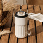 ☕ 50% DE RÉDUCTION! 🚗 Tasse à Café avec Affichage LED – Acier inoxydable 316, 450 ml & double paroi – Couvercle étanche pour emporter ✨