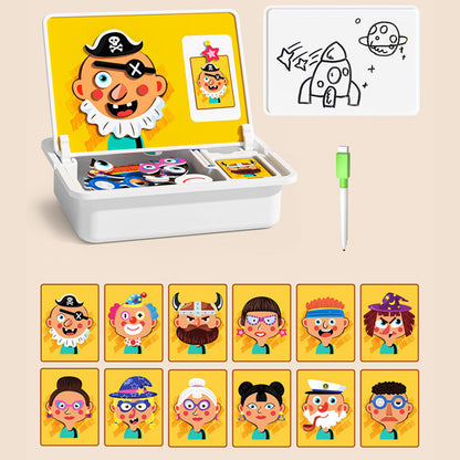 🧩 60% DE RÉDUCTION ! 🎨 Boîte à Puzzle Magnétique Enfant - Jeu Éducatif avec Planche à Dessin et Pièces Colorées 🖍️📦