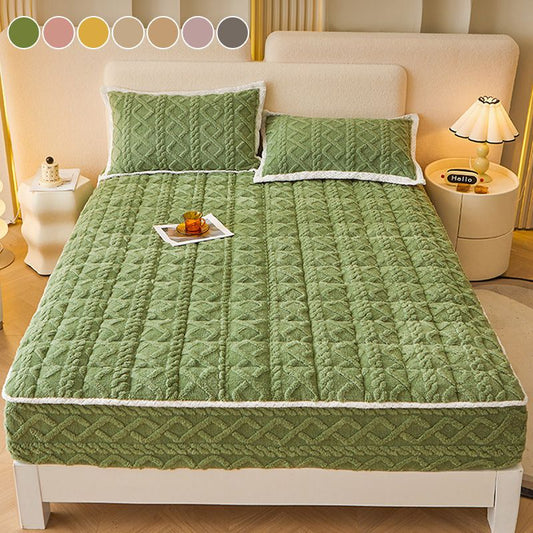 🛏️ 60% DE RÉDUCTION ! 🛌 Drap-Housse en Flanelle Épaisse – Poche Profonde (Jusqu‘à 40cm), Chaud & Ajusté Parfaitement 🎁
