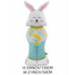 🐰 50% DE RÉDUCTION ! 🎉 Ballons 3D sur Pied pour Pâques – Géants Lapin/Carotte/Poussin/Œuf – Décoration Festive, Gonflage à l'Air & Parfait pour Enfants/Jardin 🌷