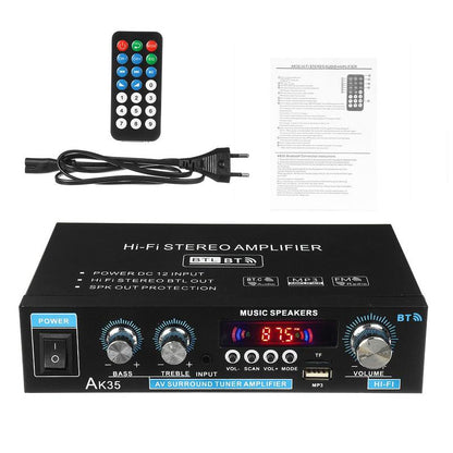 🎵 50% DE RÉDUCTION 📻 Amplificateur audio 2 canaux 600W – Mini HiFi numérique Bluetooth avec radio FM – Puissant, compact & sans fil – parfait pour enceintes de maison, bureau ou système personnalisé 🎛️
