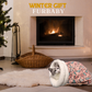 🐱 50% DE RÉDUCTION! 🛏️ Nid douillet semi-fermé – Peluche chaude & lavable pour chats & chiens ✨