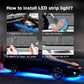 🚗 50% DE RÉDUCTION! 💡 Bandes lumineuses LED RGB flexibles & étanches (4 pièces) – Multicolores, faciles à installer & résistantes – Parfaites pour l'éclairage intérieur extérieur de votre voiture ✨
