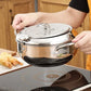 🍳 50% DE RÉDUCTION! 🔥 Friteuse avec thermomètre – Acier 304, contrôle de température & 20/24 cm ✨
