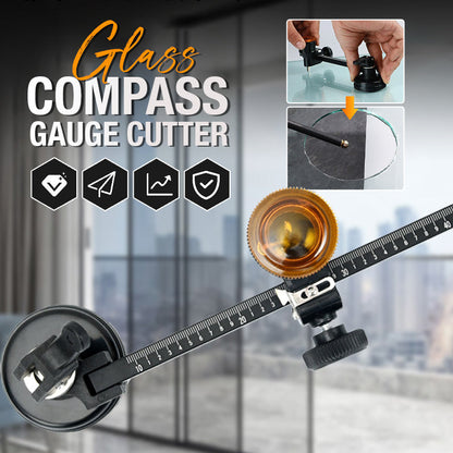 🎄 50% DE RÉDUCTION! 🔪 Coupe-Verre Compas à Jauge – Tête rotative 360° & ventouse puissante – Idéal pour verre, carrelage & artisanat 🎁