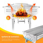 🔥 60% DE RÉDUCTION! 🍖 Gril Portable Pliable & Gril sur Pied en Acier Inoxydable – Compact, Stable & Idéal Pour Le Camping & Les Pique-Niques 🏕️
