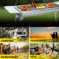 🔥 60% DE RÉDUCTION! 🍖 Gril Portable Pliable & Gril sur Pied en Acier Inoxydable – Compact, Stable & Idéal Pour Le Camping & Les Pique-Niques 🏕️