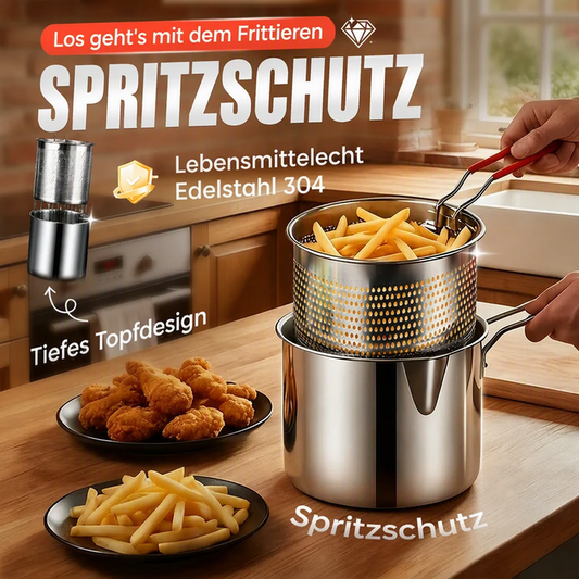 🍳 50% DE RÉDUCTION! 🍟 Friteuse inox 304 – Robuste & croustillante ✨
