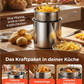 🍳 50% DE RÉDUCTION! 🍟 Friteuse inox 304 – Robuste & polyvalente – Fritures croustillantes ✨