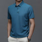 👕 50% DE RÉDUCTION ❄️ Polo manches courtes homme en soie glacée – Double graphisme poitrine & poignets – Respirant, léger & anti-transpirant – parfait pour le sport, le bureau ou l’été 🏌️‍♂️