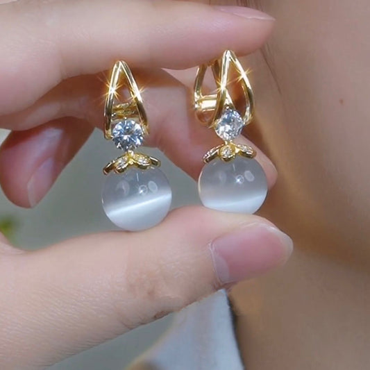 ✨ 50% DE RÉDUCTION ! 💎 Boucles d'oreilles pendantes en perles étincelantes – Design Élégant, Finition Haute Qualité & Quotidien Chic 🎀