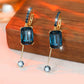 💎 50% DE RÉDUCTION ✨ Boucles d'oreilles vintage clip diamants synthétiques – Carré géométrique & pendentif – 2 couleurs, 10g, sans perçage – élégantes et confortables pour tous les jours 💫