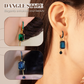 💎 50% DE RÉDUCTION ✨ Boucles d'oreilles vintage clip diamants synthétiques – Carré géométrique & pendentif – 2 couleurs, 10g, sans perçage – élégantes et confortables pour tous les jours 💫