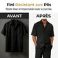 👔 50% DE RÉDUCTION ✨ Ensemble décontracté homme – Chemise col cubain & pantalon ample – Tissu léger, coupe fluide, parfait pour les vacances ou les journées chaudes 🌴