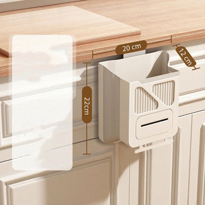 🗑️ 50% DE RÉDUCTION ! 🏠 Poubelle de Cuisine Pliable & Suspendue – Gain de Place, Facile à Nettoyer & Design Pratique ✨