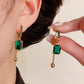 💎 50% DE RÉDUCTION ✨ Boucles d'oreilles vintage clip diamants synthétiques – Carré géométrique & pendentif – 2 couleurs, 10g, sans perçage – élégantes et confortables pour tous les jours 💫